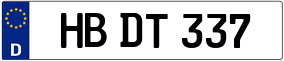 Trailer License Plate
